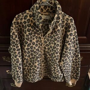 Abercrombie & Fitch Leopard Print Jacket